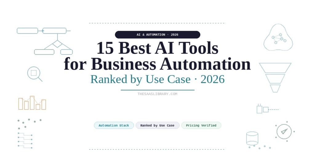 15 Best AI Tools for Business Automation in 2026 (Tested & Ranked by Use Case)