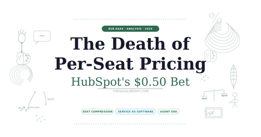 The Death of Per-Seat Pricing — How HubSpot’s $0.50 Bet Signals the End of the SaaS Subscription Model.