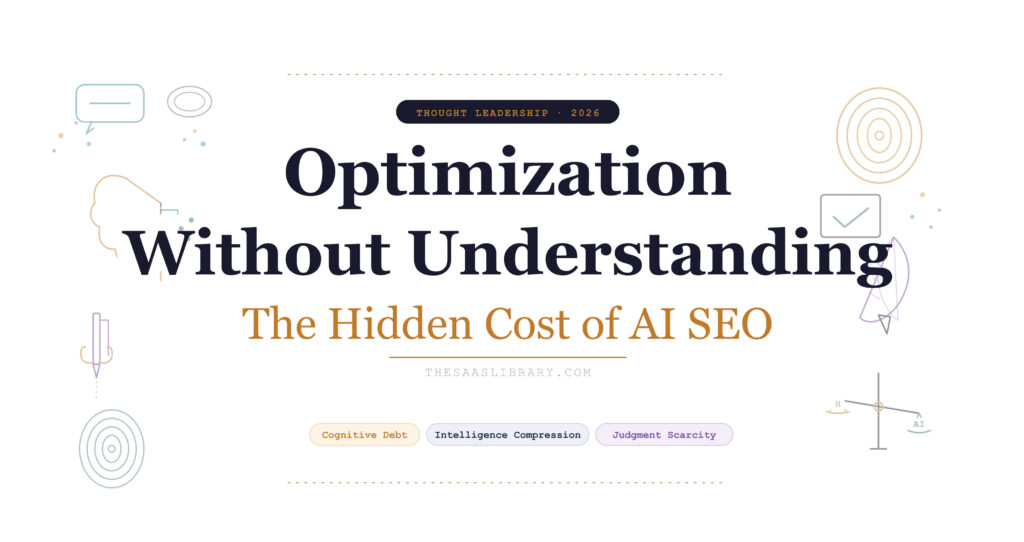 Optimization Without Understanding:The Hidden Cost of AI-Assisted SEO.