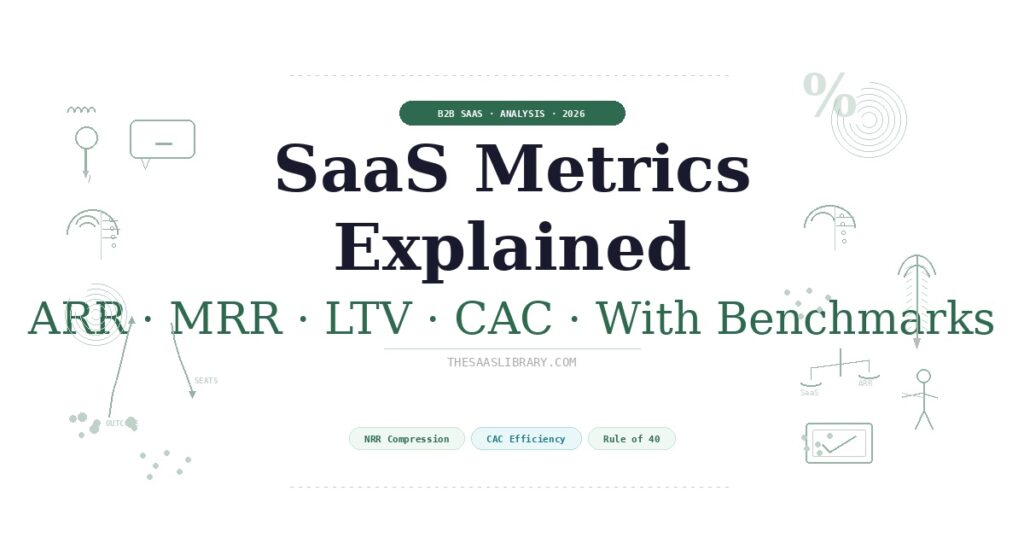 SaaS Metrics Explained: ARR, MRR, LTV, CAC (With Benchmarks) | The SaaS Library