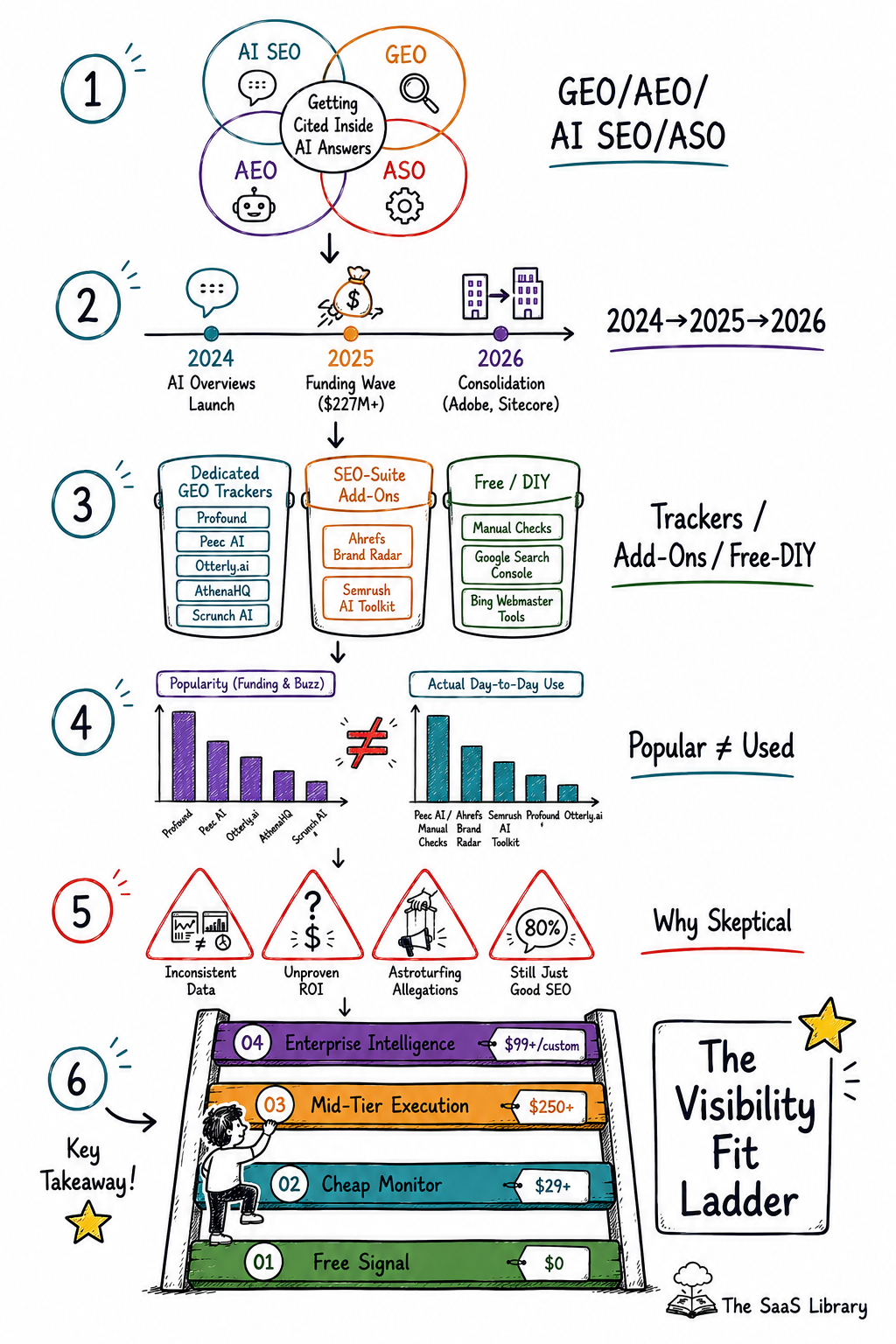 Full summary of AI SEO tools 2026 ending in the Visibility Fit Ladder framework