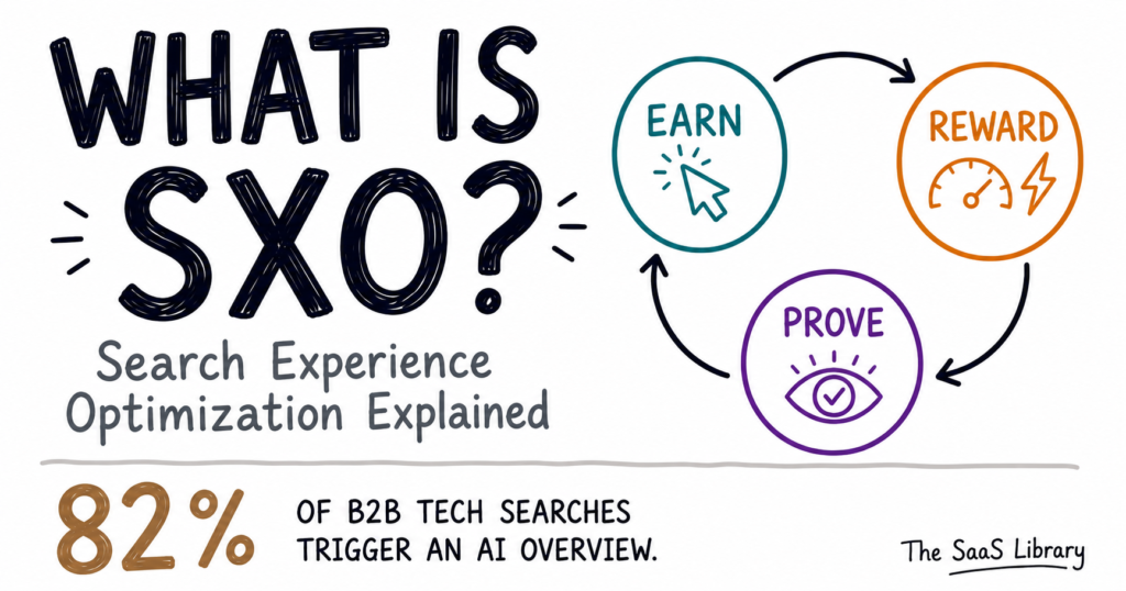 What is SXO — search experience optimization explained with 82 percent B2B tech AI Overview stat