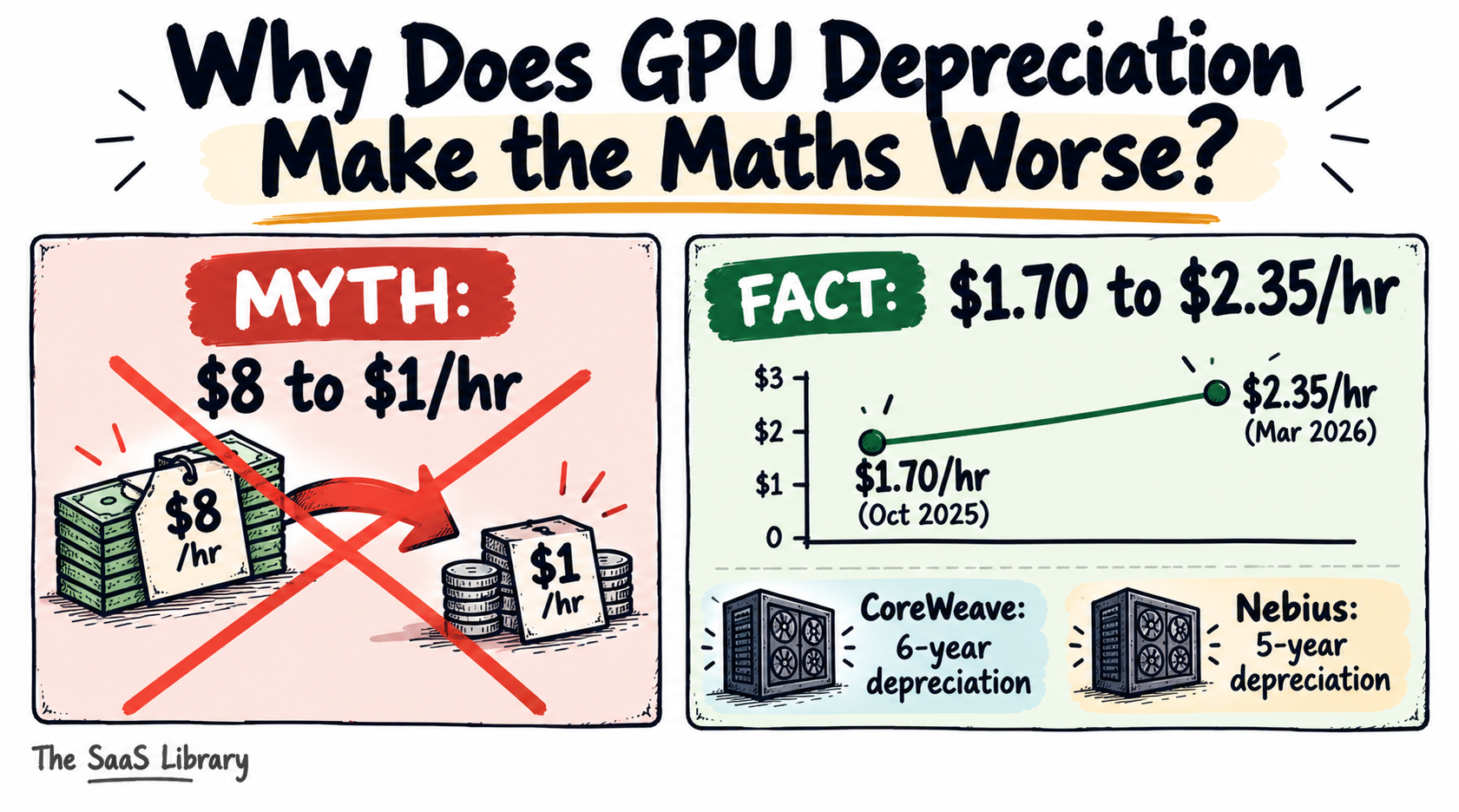 Fact-check correcting a myth about AI data center bubble GPU rental prices